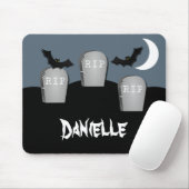 Gloomy Graveyard Halloween Mousepad Muismat (Met muis)