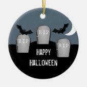 Gloomy Graveyard Halloween Ornament (Voorkant)