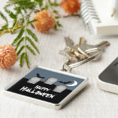 Gloomy Graveyard Halloween Premium Sleutelhanger (Zijkant)