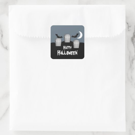 Gloomy Graveyard Halloween Stickers (Tas)