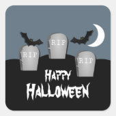 Gloomy Graveyard Halloween Stickers (Voorkant)