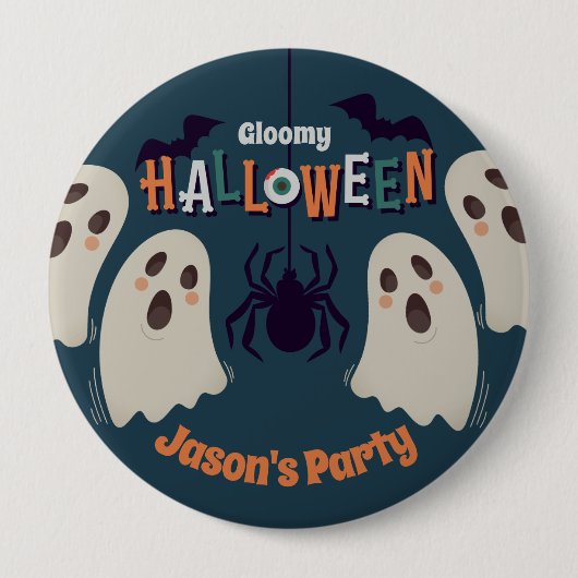 Gloomy Halloween - Ronde Button 4,0 Cm (Voorkant)