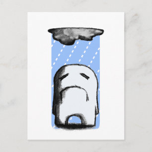 Gloomy met kans op regen briefkaart