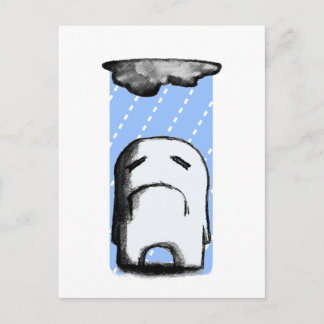 Gloomy met kans op regen briefkaart