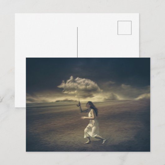 Gloomy zonder dat je je mist of een fantasiekunst briefkaart (Voorkant / Achterkant)