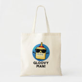 Gloovy Man Funny Super Glue Pun Tote Bag (Voorkant)
