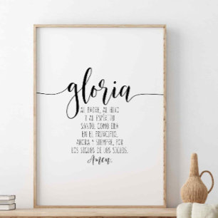 Gloria Al Padre, Al Hijo Y Al Espíritu Santo Poster