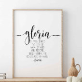 Gloria Al Padre, Al Hijo Y Al Espíritu Santo Poster