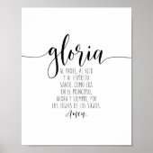 Gloria Al Padre, Al Hijo Y Al Espíritu Santo Poster (Voorkant)