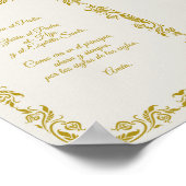 Gloria al Padre con detalles Botánicos Dorados Poster (Hoek)