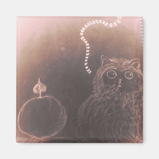 gloria cat in glory lightning anime manga cartoon magneet (Voorkant)