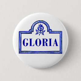 Gloria, Granada Street Sign Ronde Button 5,7 Cm