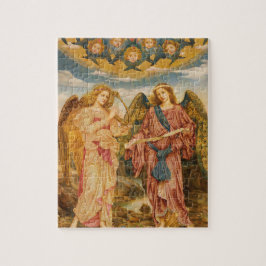 Gloria in Excelsis (1893) door Evelyn De Morgan Legpuzzel