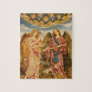 Gloria in Excelsis (1893) door Evelyn De Morgan Legpuzzel