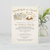 Gloria in Excelsis Deo Christmas Carols Gathering Kaart (Staand voorkant)