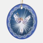 Gloria kerstengel-boomversiering keramisch ornament (Links)