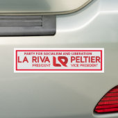 Gloria La Riva/Leonard Peltier 2020 Bumpersticker (Op auto)