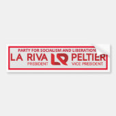 Gloria La Riva/Leonard Peltier 2020 Bumpersticker (Voorkant)