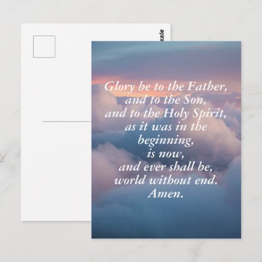 Gloria Patri (The Glory Be) Briefkaart (Voorkant / Achterkant)