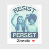 Gloria Steinem en Angela Davis Portrait Sticker (Vel)