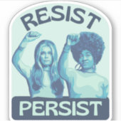 Gloria Steinem en Angela Davis Portrait Sticker (Voorkant)