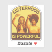 Gloria Steinem en Angela Davis Portrait Sticker (Vel)