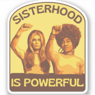 Gloria Steinem en Angela Davis Portrait Sticker