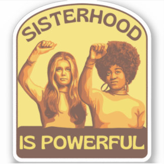 Gloria Steinem en Angela Davis Portrait Sticker