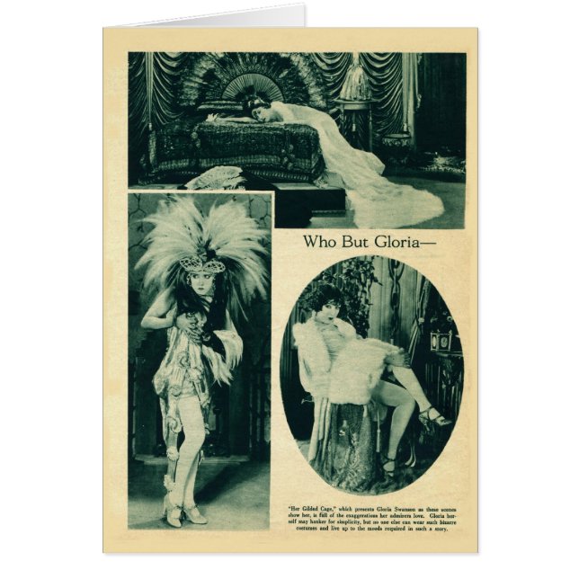 Gloria Swanson 1922  portretkaart (Voorkant)