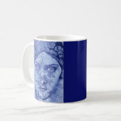 Gloria Swanson blauw Koffiemok (Voorkant links)