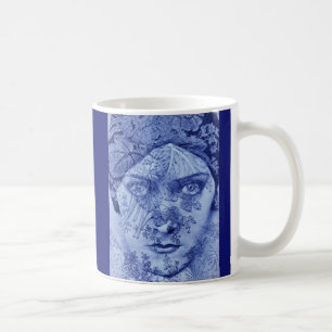 Gloria Swanson blauw Koffiemok