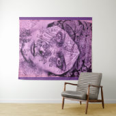 Gloria Swanson in lavender Wandkleed (In Situ (horizontaal))