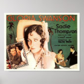 Gloria Swanson in "Sadie Thompson" Poster (Voorkant)