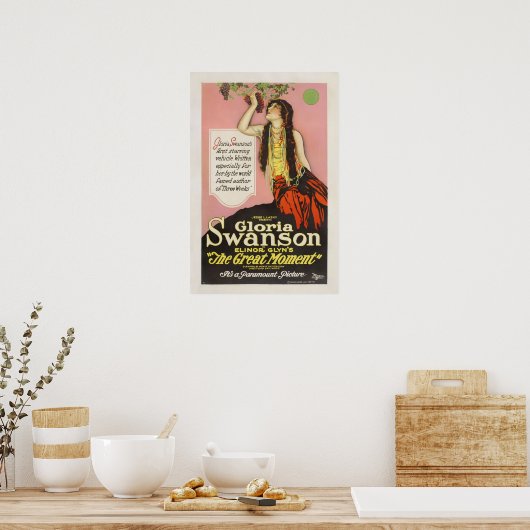 Gloria Swanson Jesse Lasky Movie Poster (Keuken)