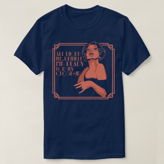 Gloria Swanson Sunset Boulevard T-shirt (Design voorkant)