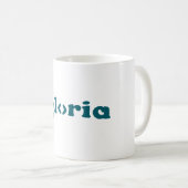 Gloria Typography Coffee Mok (Voorkant rechts)