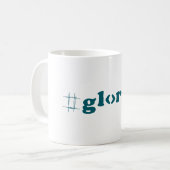 Gloria Typography Coffee Mok (Voorkant links)