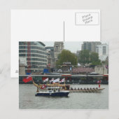 Gloriana passeert Tower Pier Briefkaart (Voorkant / Achterkant)