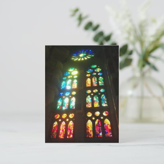 Gloride Glas in lood Windows Briefkaart (Staand voorkant)