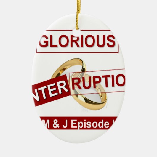 Gloride Interruptie Nice Dag Betere Nachtcadeaus Keramisch Ornament (Voorkant)