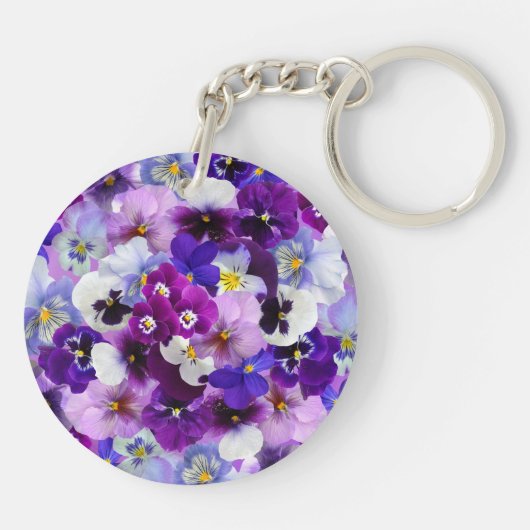 Gloride pansieën, sleutelhanger (Achterkant)