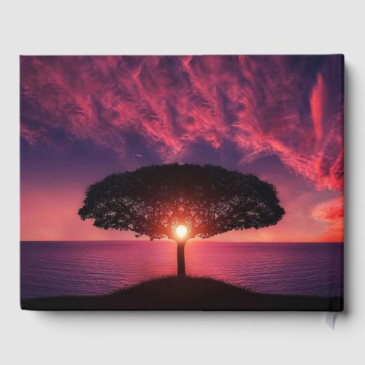 Gloride Setting Sun Funeral Guest Book Gastenboek (Achterkant)