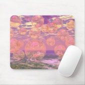 Gloride Skies - Roze en Gele droom Muismat (Met muis)