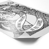 Gloride Small Print in grijs Foto Afdruk (Hoek)