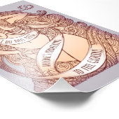 Gloride Small Print in Lila Foto Afdruk (Hoek)