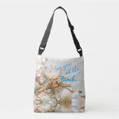Gloride Zee Shell op de strand op een Crossbody Tas (Voorkant)