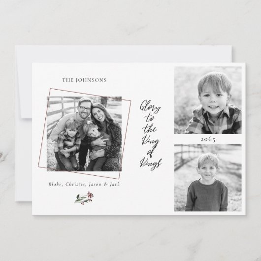 Glorie aan de Koning der Koningen Collage Foto Ker (Voorkant)