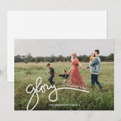 Glorie aan de Pasgeboren Kerstkaart van de Foto (Voorkant / Achterkant)