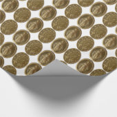 glorie aan de wonderbaarlijke medaille cadeaupapier (Hoek)