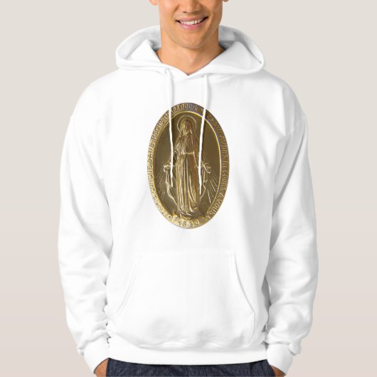Glorie aan de wonderbaarlijke medaille hoodie (Voorkant)